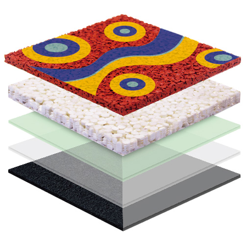 云南无缝预制型塑胶跑道EPDM面层